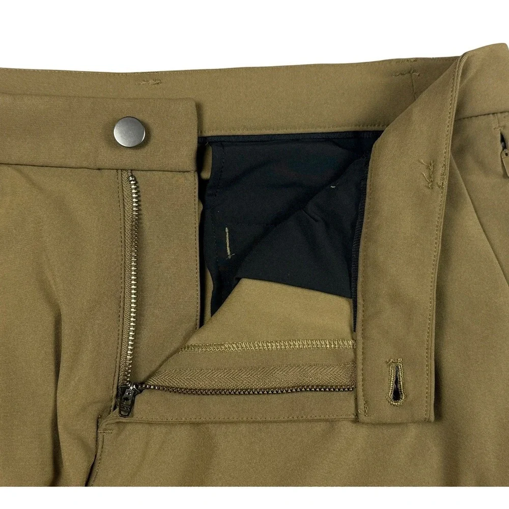 LULULEMON 34x28 Pants Mens Olive Brown ABC Stretch Tech Chino Pants LM5AEVS